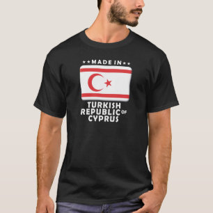 T-shirt La république de Chypre turque faite