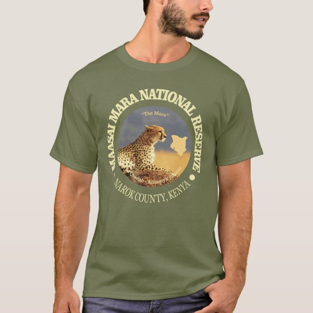 T-shirt La réserve nationale de Massai Mara (Devant)