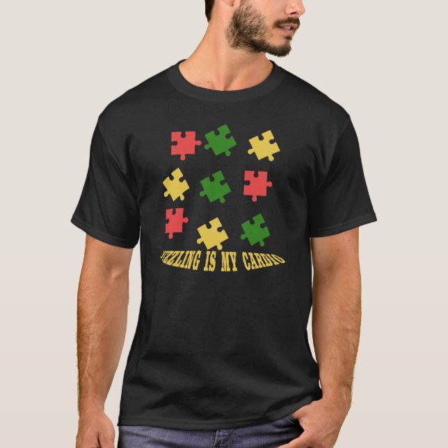 T-shirt La résolution d'énigmes est ma conception de cardi (Devant)