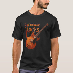 T-shirt La retraite déchire la guitare électrique musique