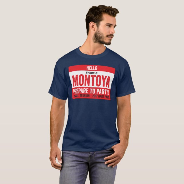 T-shirt La Réunion 2017 de Montoya - Repare à la partie ! (Devant entier)
