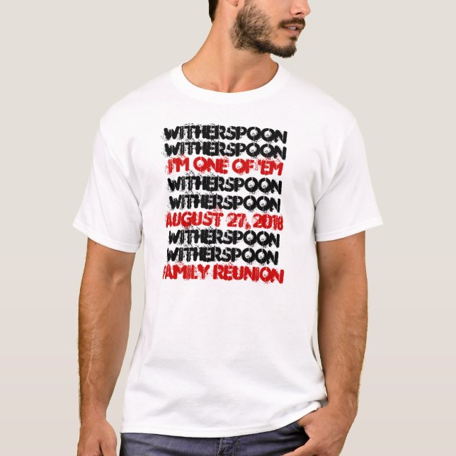 T-shirt La Réunion de famille faite sur commande (Devant)