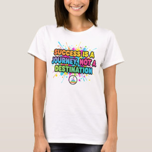 T-shirt La réussite est un voyage Design de citation motiv