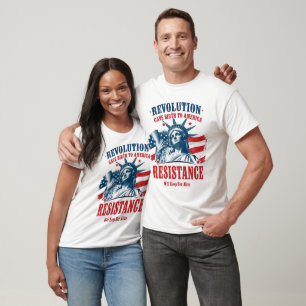 T-shirt La révolution a donné naissance à l'Amérique
