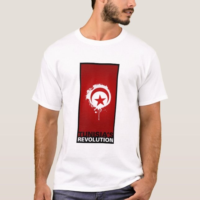 T-shirt La "révolution de la Tunisie " (Devant)