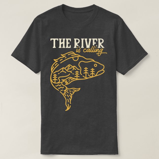 T-shirt La rivière appelle (Design devant)