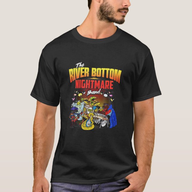 T-shirt La rivière Bottom Nightmare Funny Jug Band Christm (Devant)