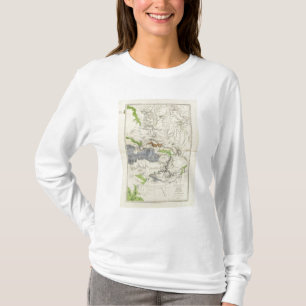 T-shirt La rivière Green de la carte de voie ferrée