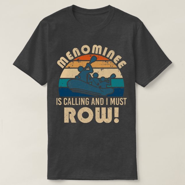 T-shirt La rivière Menominee rafting (Design devant)