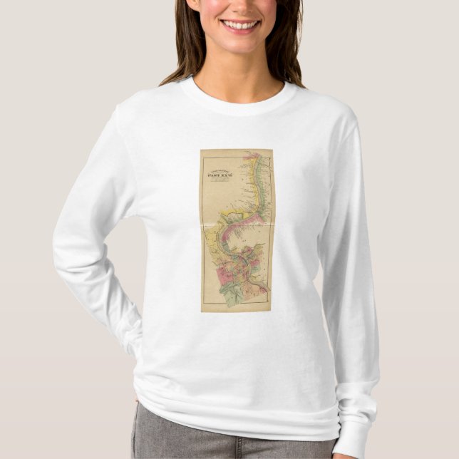 T-shirt La rivière Ohio et vallée supérieures (Devant)