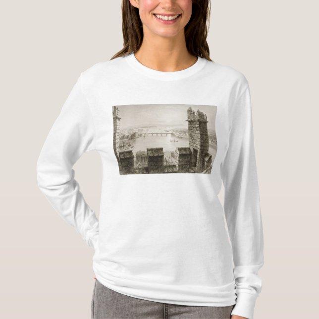 T-shirt La rivière Shannon et Limerick (Devant)