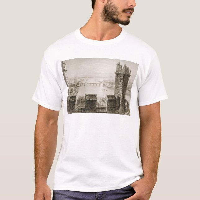 T-shirt La rivière Shannon et Limerick (Devant)
