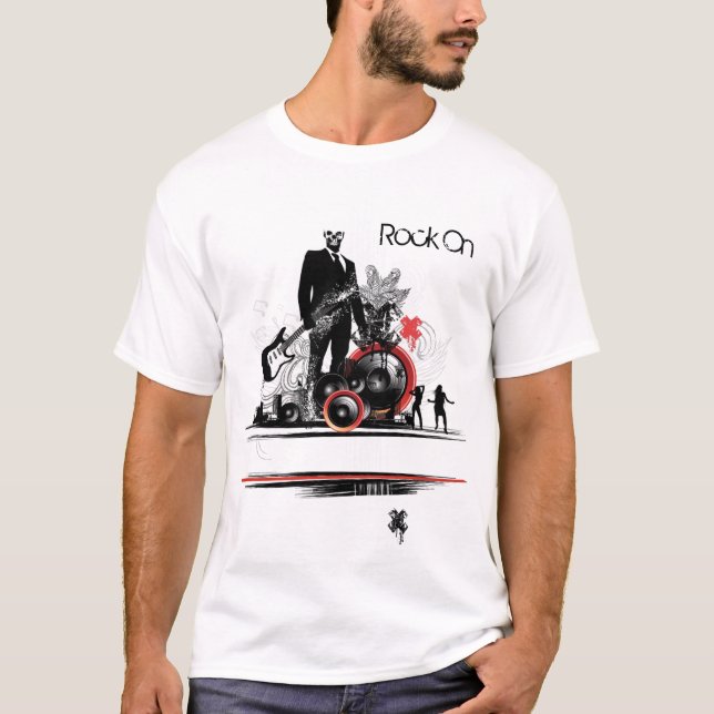 T-shirt La roche sur la pièce en t (Devant)