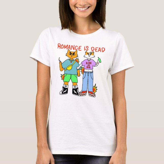 T-shirt La romance est morte  (Devant)