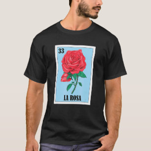 T-shirt La Rosa Mexicaine Loterie Bingo Card Jeu
