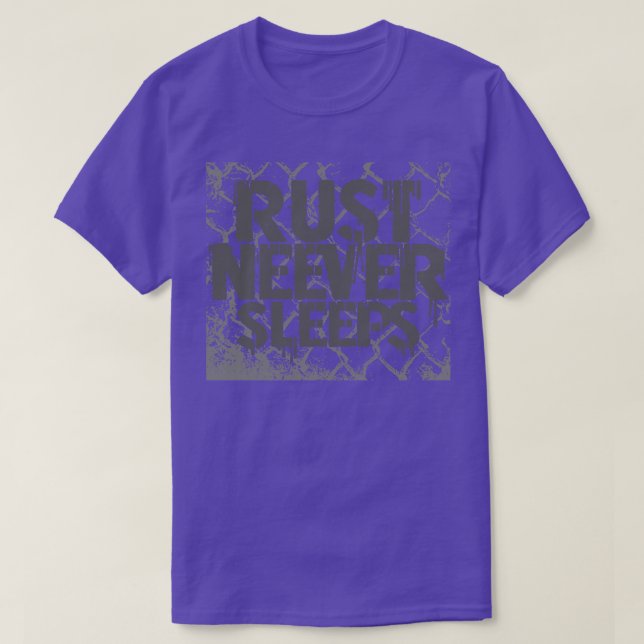T-shirt La rouille ne dort jamais (Design devant)