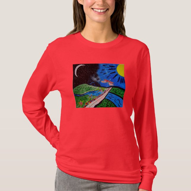 T-shirt La route (Devant)