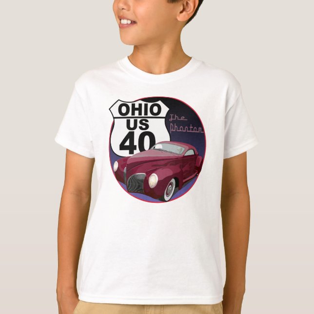 T-shirt La Route 40 Phantom - Ohio (Devant)