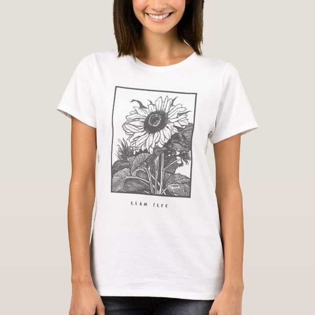 T-shirt La route des femmes libre (Devant)