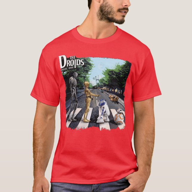 T-shirt LA ROUTE IMPÉRIALE DES DROIDES rétro (Devant)