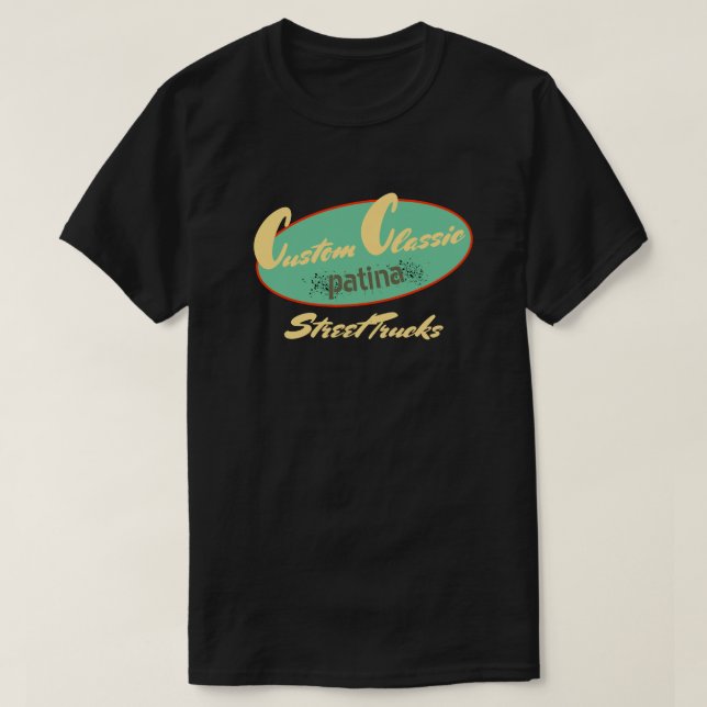 T-shirt La rue classique faite sur commande de patine (Design devant)