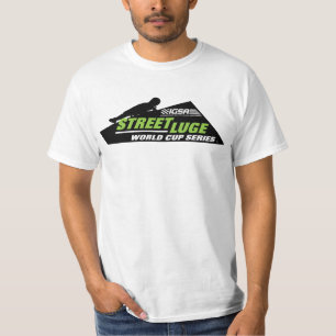 T-shirt La rue Luge pièce en t de logo de série de coupe