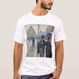 T-shirt La rue Vintage de Paris par jour de pluie