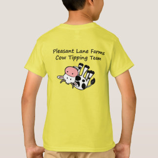 T-shirt La ruelle agréable élève la vache inclinant