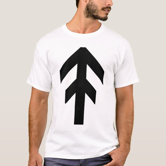 T-shirt La Rune de Domination du Monde (noir) (Devant)