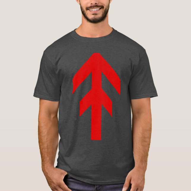 T-shirt La Rune de Domination Mondiale (rouge) (Devant)