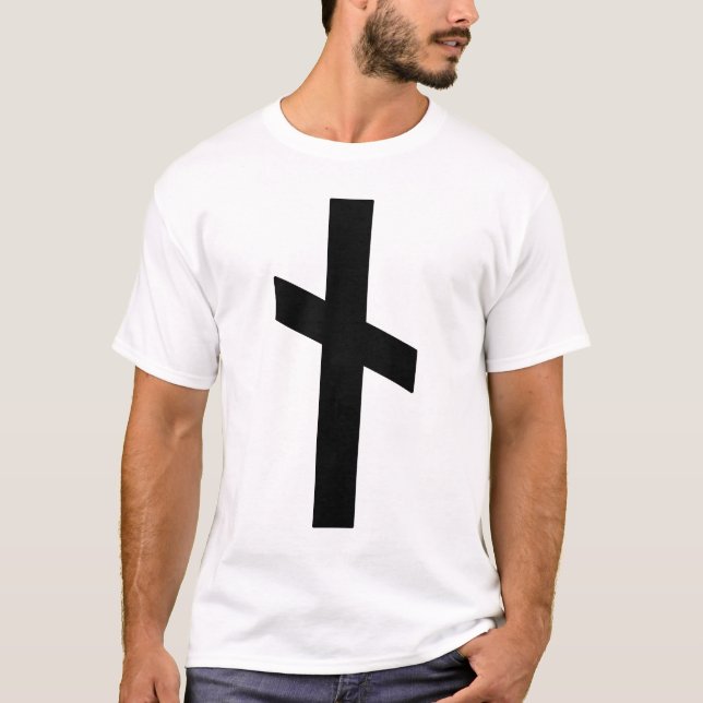 T-shirt La Rune Nauthiz (noire) (Devant)