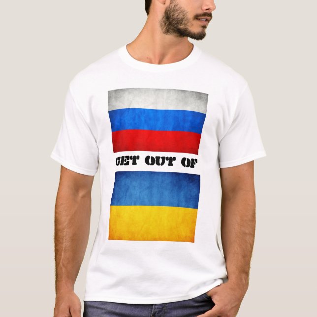 T-shirt La Russie hors de l'Ukraine (Devant)