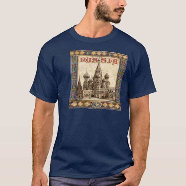 T-shirt La Russie, St Basil (Devant)