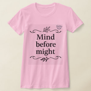T-shirt La sagesse arabe Tee-Mind avant la puissance 'Femm