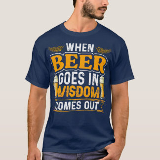 T-shirt La Sagesse De La Bière Sorte