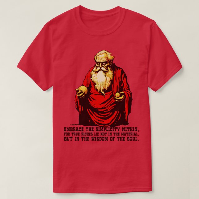 T-shirt La sagesse des philosophes de la diogenèse sur la  (Design devant)