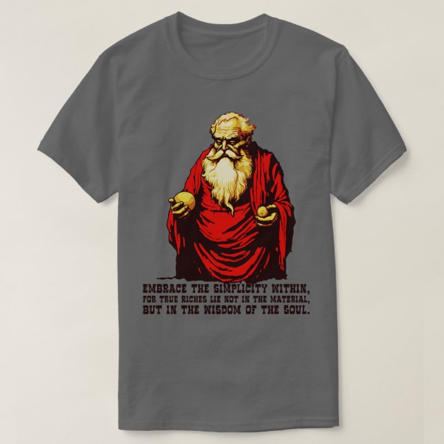 T-shirt La sagesse des philosophes de la diogenèse sur la  (Design devant)