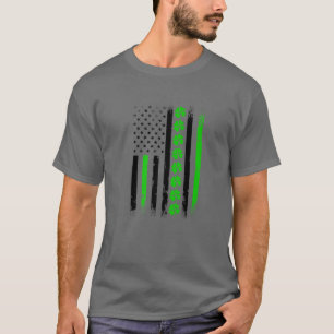 T-shirt La Saint-Patrick avec drapeau USA et trèfle irland