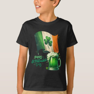 T-shirt La Saint-Patrick Bière Irlandaise Drapeau Irlande