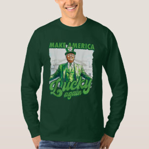 T-shirt La Saint Patrick de Trump rend l'Amérique chanceus
