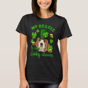 T-shirt La Saint-Patrick Mon Beagle Est Mon Porte-Bonheur