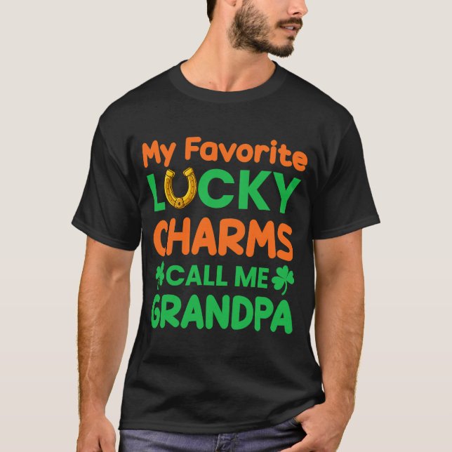T-shirt la Saint-Patrick Mon Charms Chanceux Préféré M'app (Devant)