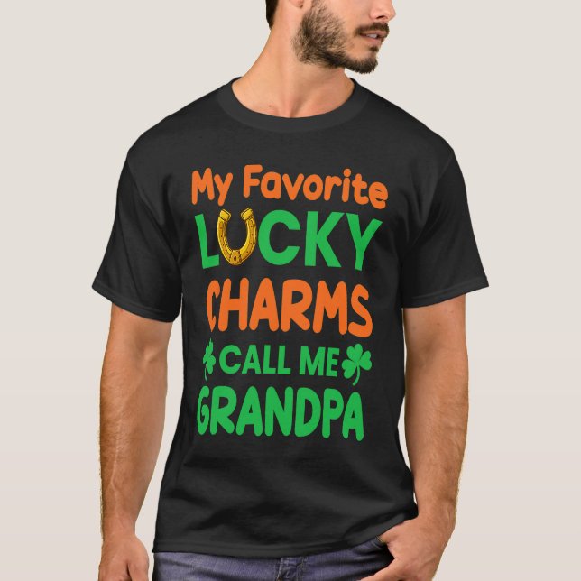 T-shirt La Saint-Patrick Mon préféré Lucky Charms m'appell (Devant)