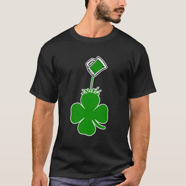 T-shirt La Saint Patrick Qui Pourrait De La Bière Verte Sh (Devant)