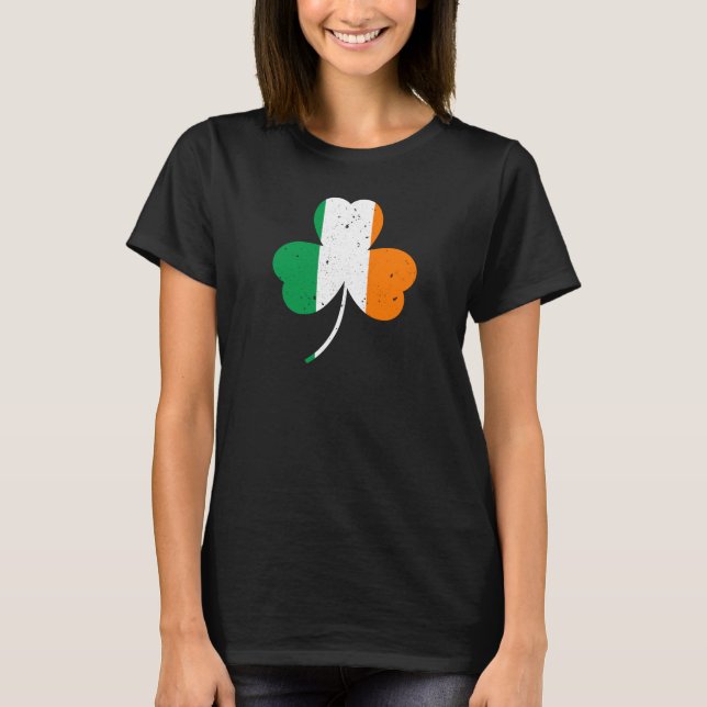 T-shirt La Saint Patrick, Shamrock irlandaise (Devant)