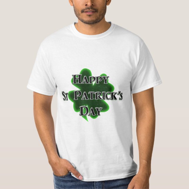 T-shirt La Saint-Patrick Trèfle à Quatre Feuilles (Devant)