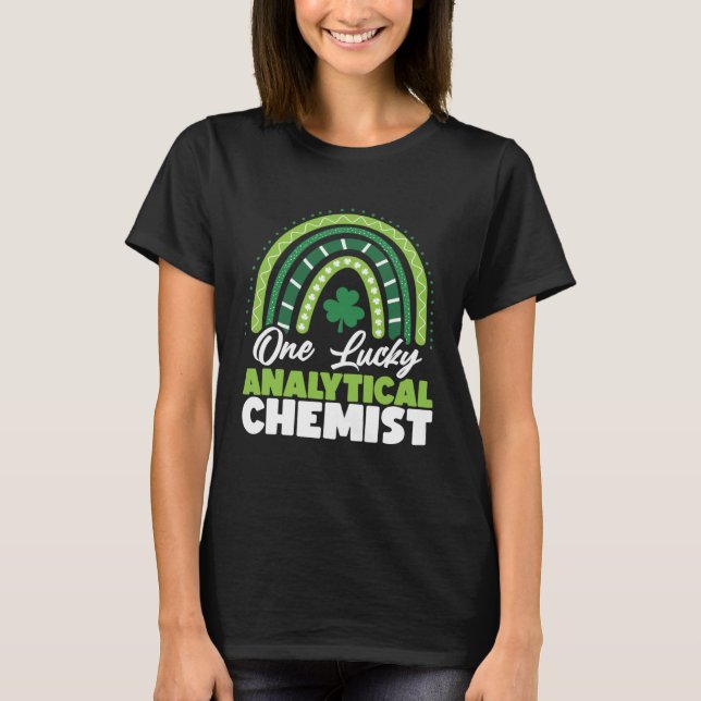 T-shirt La Saint-Patrick un chanceux chimiste analyste (Devant)