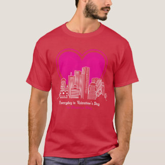 T-shirt La Saint-Valentin à Phoeni City rétro