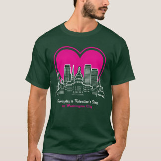 T-shirt La Saint-Valentin à Washington City ami