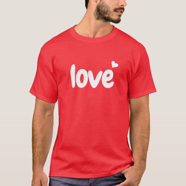 T-shirt La Saint-Valentin Cœur Amour (Devant)